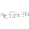 Dog Kennel Black 193.8 ftÂ² Steel