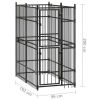 Outdoor Dog Kennel Steel 19.8 ftÂ²