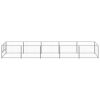 Dog Kennel Silver 53.8 ftÂ² Steel
