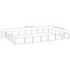 Dog Kennel Silver 376.7 ftÂ² Steel