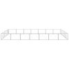 Dog Kennel Silver 376.7 ftÂ² Steel