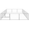 Dog Kennel Silver 258.3 ftÂ² Steel