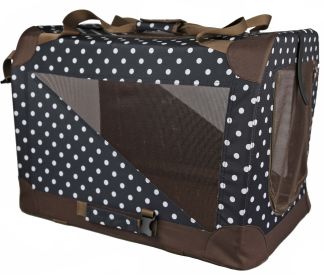 Folding Zippered 360 Vista View House Pet Crate (size: X-Large)