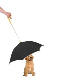 Pour-Protection Umbrella With Reflective Lining And Leash Holder (SKU: 1UMBBKY)